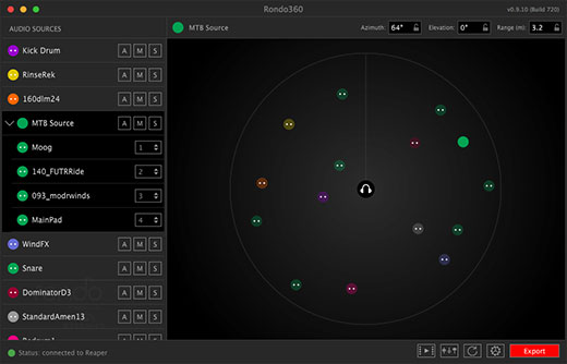 Rondo360, grouped audio sources