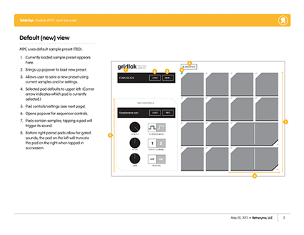 Gridlok wireframe excerpt