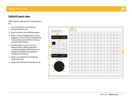 M8RX wireframe excerpt