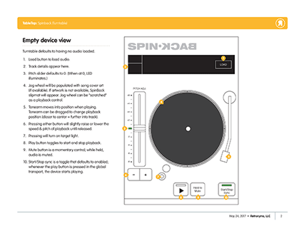 SpinBack wireframe excerpt