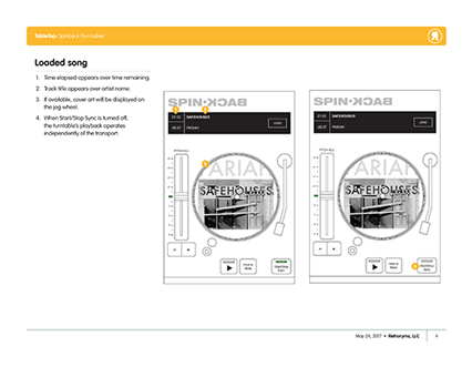 SpinBack wireframe excerpt