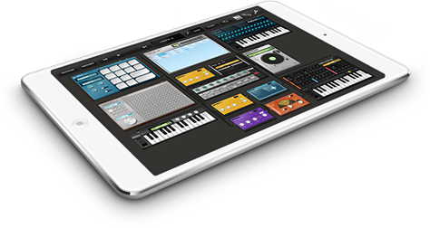 iPad running Tabletop app
